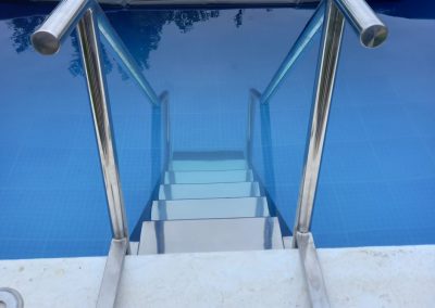 Escalera Acero Inox. para piscina